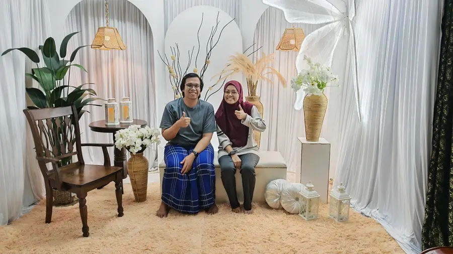Celebrating together in a beautiful indoor setting