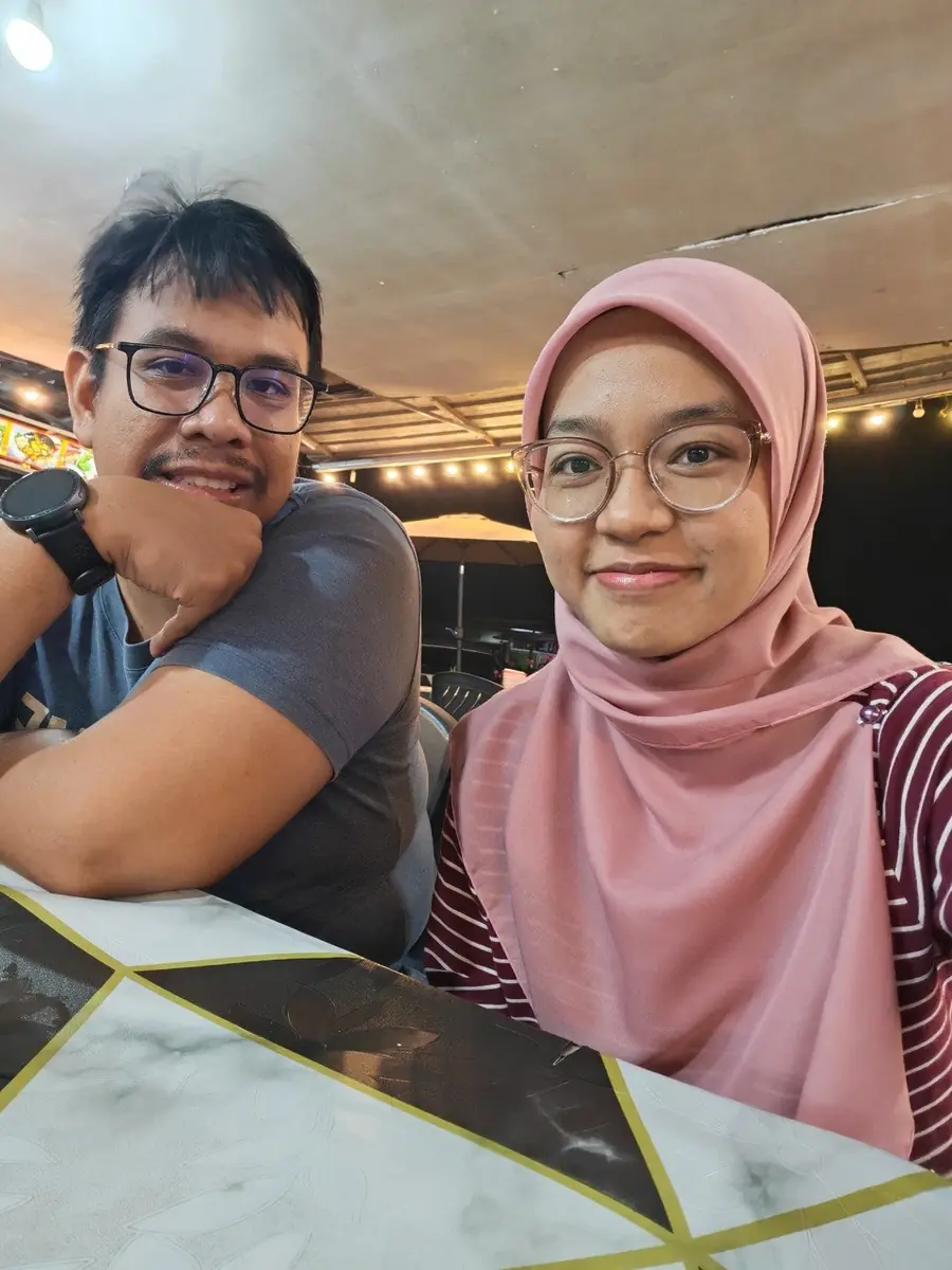 Together under warm dinner lights